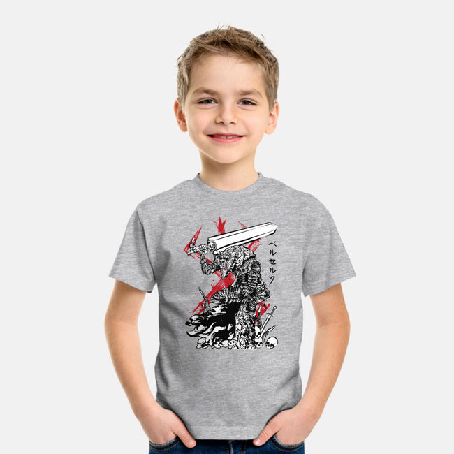 Lone Swordsman Sumi-e-youth basic tee-DrMonekers