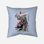 Lone Swordsman Sumi-e-none removable cover w insert throw pillow-DrMonekers