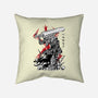Lone Swordsman Sumi-e-none removable cover w insert throw pillow-DrMonekers