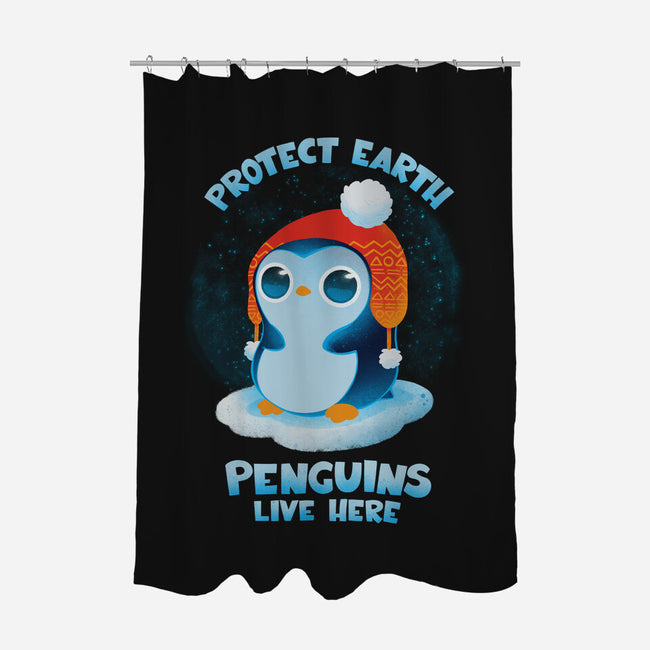 Protect Earth-none polyester shower curtain-ricolaa