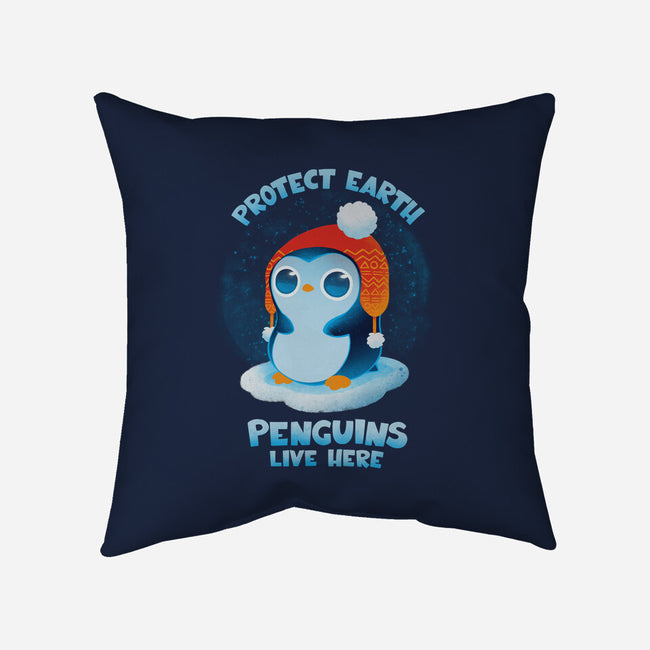 Protect Earth-none removable cover throw pillow-ricolaa