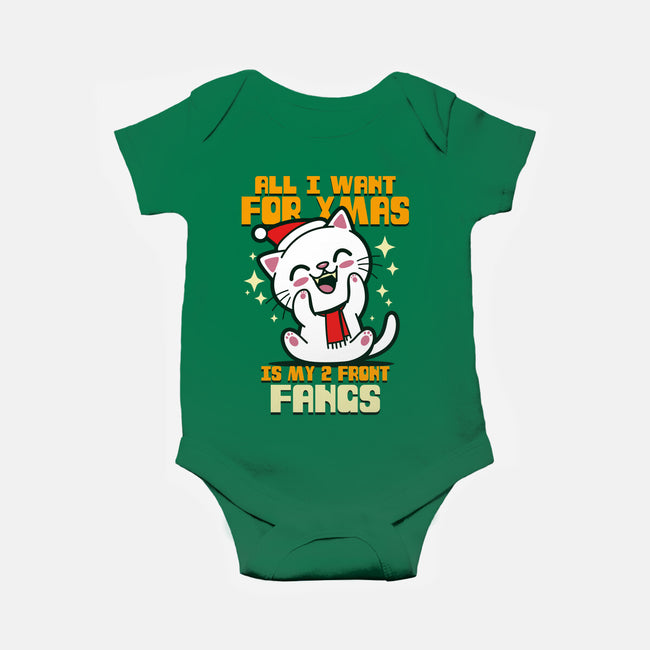 All I Want For Xmas-baby basic onesie-Boggs Nicolas