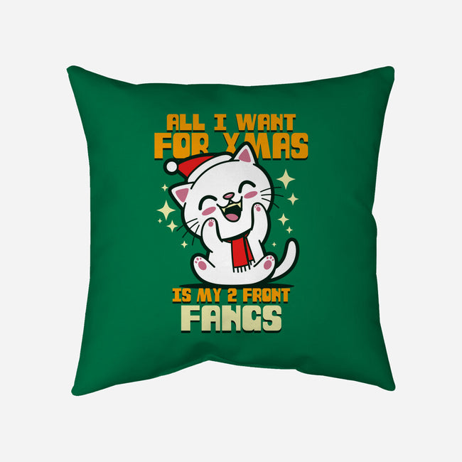 All I Want For Xmas-none removable cover w insert throw pillow-Boggs Nicolas