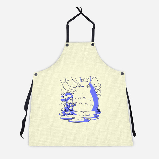 My Neighbor Snowman-unisex kitchen apron-estudiofitas