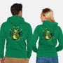 Green Wreath-unisex zip-up sweatshirt-Vallina84