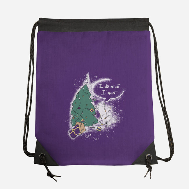 Do What I Want-none drawstring bag-OnlyColorsDesigns