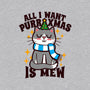 All I Want Purr Xmas-unisex basic tee-Boggs Nicolas