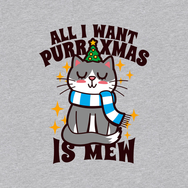 All I Want Purr Xmas-womens fitted tee-Boggs Nicolas