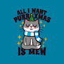 All I Want Purr Xmas-none removable cover w insert throw pillow-Boggs Nicolas