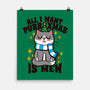 All I Want Purr Xmas-none matte poster-Boggs Nicolas