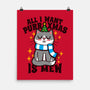 All I Want Purr Xmas-none matte poster-Boggs Nicolas