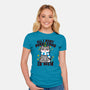 All I Want Purr Xmas-womens fitted tee-Boggs Nicolas