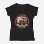 Christmas Witches-womens v-neck tee-momma_gorilla