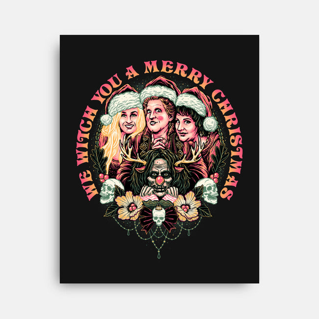 Christmas Witches-none stretched canvas-momma_gorilla