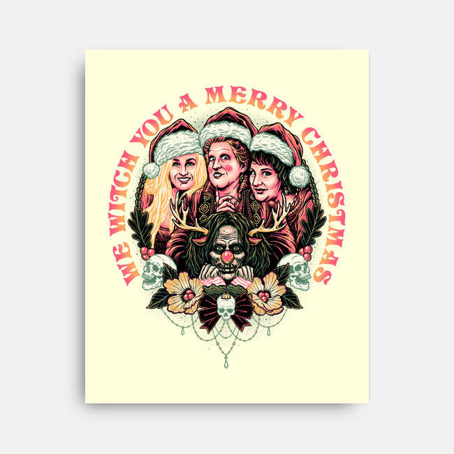 Christmas Witches-none stretched canvas-momma_gorilla
