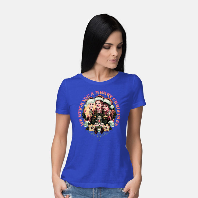 Christmas Witches-womens basic tee-momma_gorilla