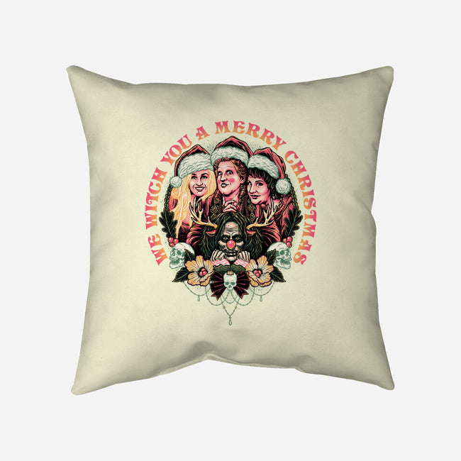 Christmas Witches-none removable cover throw pillow-momma_gorilla