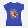 Fully Equipped For This-womens v-neck tee-TechraNova