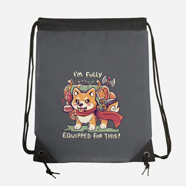 Fully Equipped For This-none drawstring bag-TechraNova