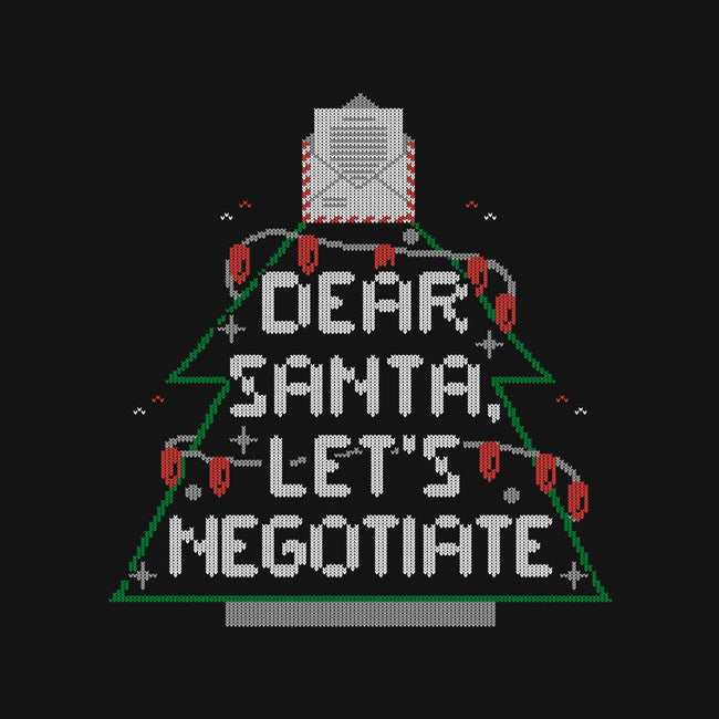 Dear Santa Let's Negotiate-unisex basic tee-eduely