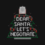 Dear Santa Let's Negotiate-unisex basic tank-eduely