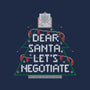 Dear Santa Let's Negotiate-unisex basic tank-eduely