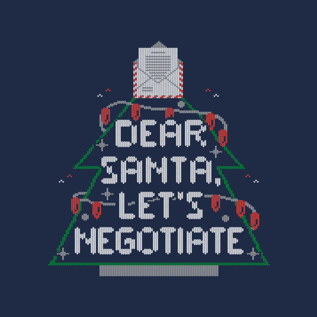 Dear Santa Let's Negotiate-none basic tote bag-eduely