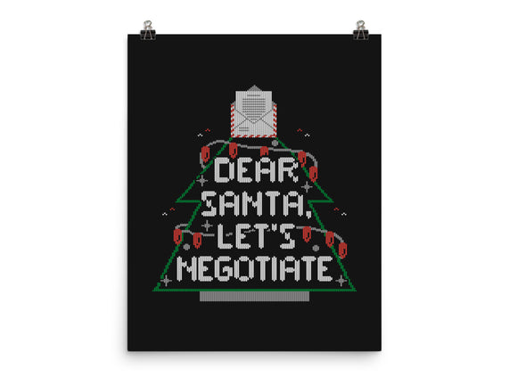 Dear Santa Let's Negotiate