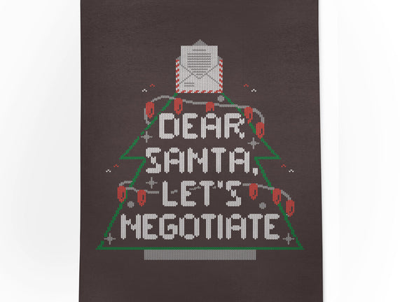 Dear Santa Let's Negotiate