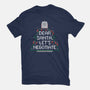 Dear Santa Let's Negotiate-mens basic tee-eduely