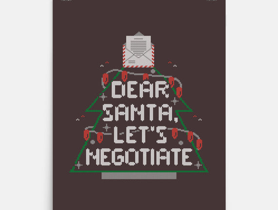 Dear Santa Let's Negotiate