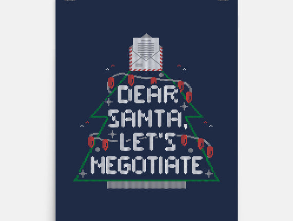 Dear Santa Let's Negotiate