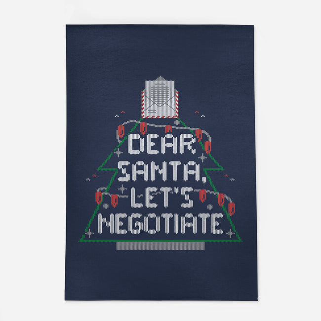 Dear Santa Let's Negotiate-none outdoor rug-eduely