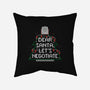 Dear Santa Let's Negotiate-none removable cover throw pillow-eduely