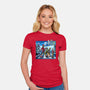 The Jingle Bells-womens fitted tee-daobiwan