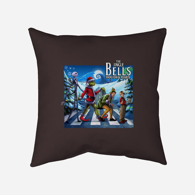 The Jingle Bells-none removable cover w insert throw pillow-daobiwan
