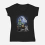 Master And Apprentice Gazing-womens v-neck tee-zascanauta