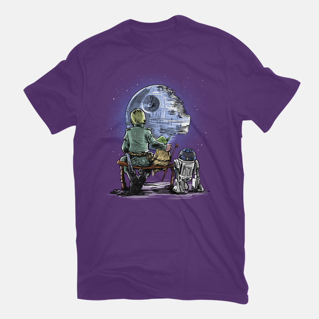 Master And Apprentice Gazing-womens fitted tee-zascanauta