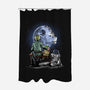 Master And Apprentice Gazing-none polyester shower curtain-zascanauta