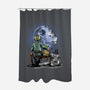 Master And Apprentice Gazing-none polyester shower curtain-zascanauta