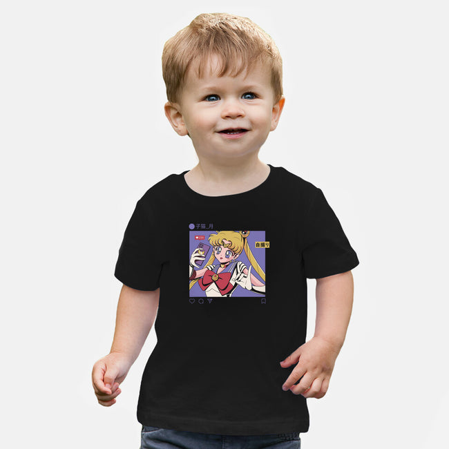 Selfie Sailor-baby basic tee-Nihon Bunka