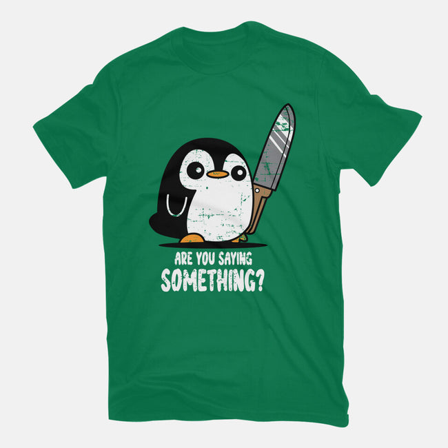 Are You Saying Something-womens basic tee-turborat14