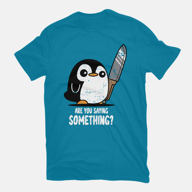 Are You Saying Something-mens heavyweight tee-turborat14