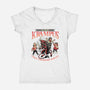 Krampus Christmas-womens v-neck tee-momma_gorilla