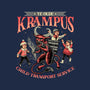 Krampus Christmas-none glossy sticker-momma_gorilla