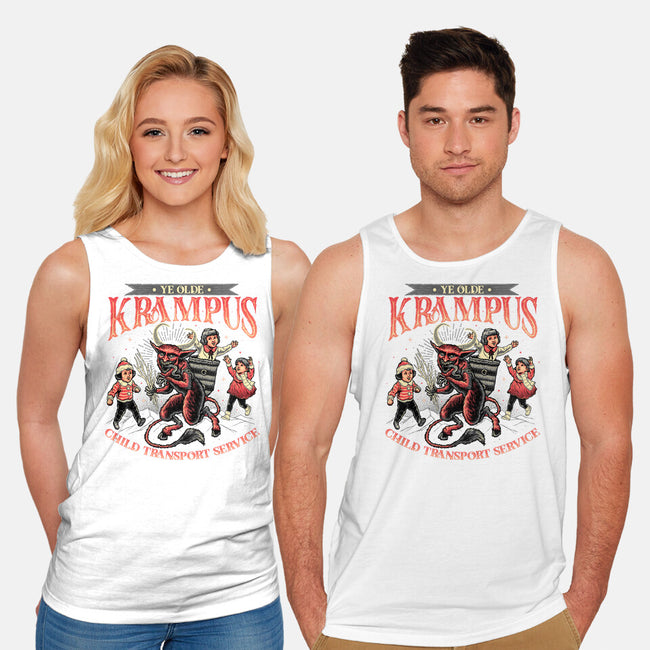 Krampus Christmas-unisex basic tank-momma_gorilla