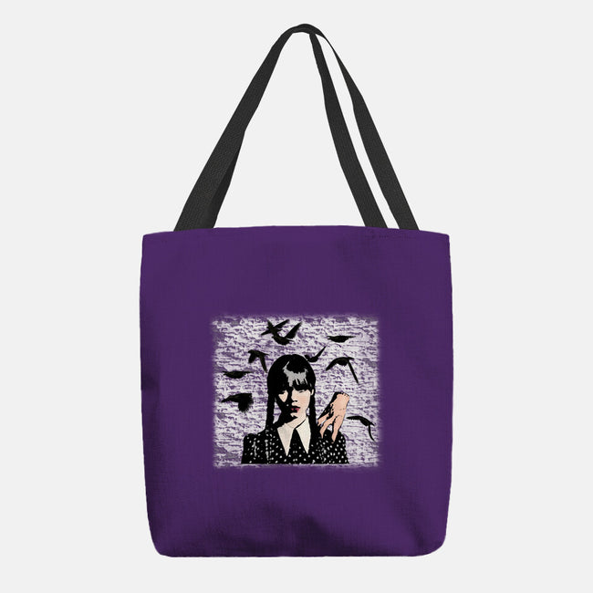 Wednesday Graffiti-none basic tote bag-Millersshoryotombo
