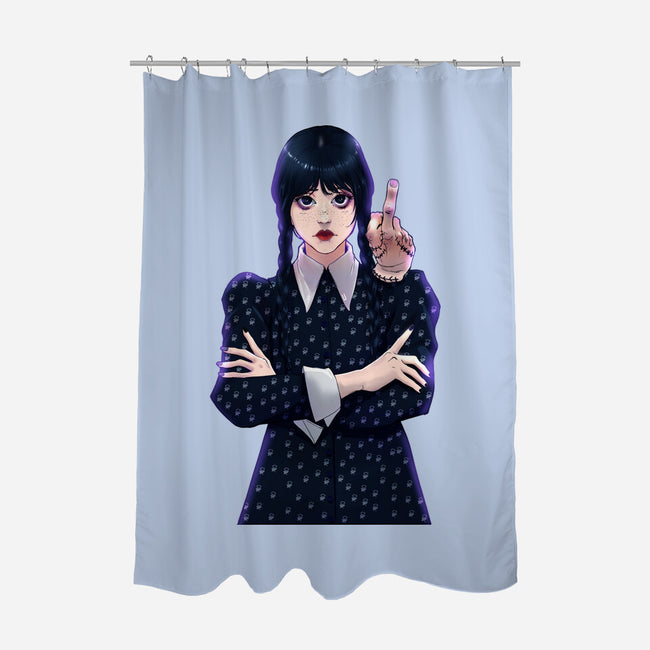 Little Venom-none polyester shower curtain-ArchiriUsagi