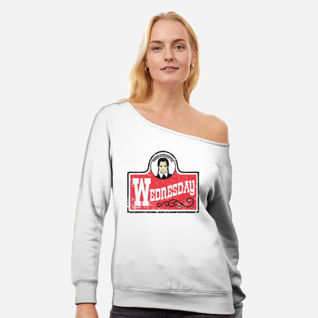 The Place To Be-womens off shoulder sweatshirt-turborat14
