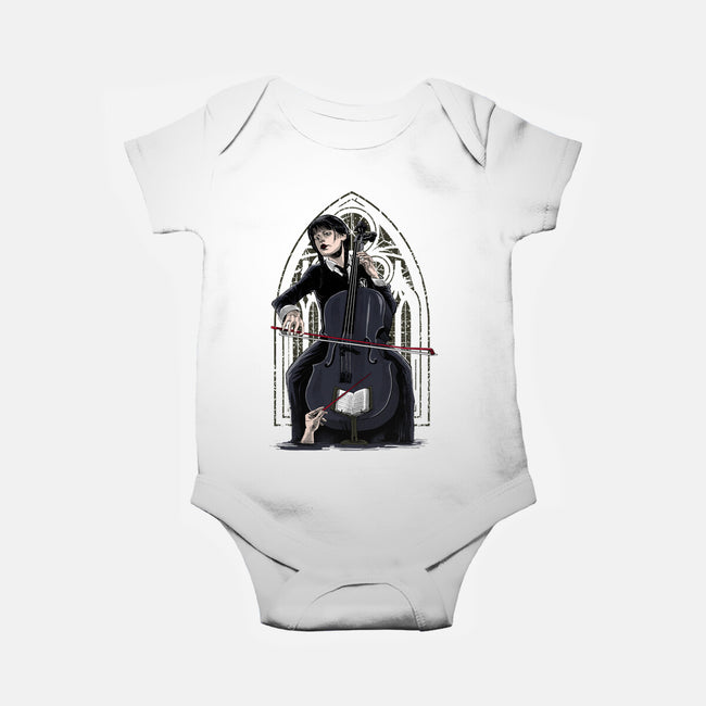 The Addams Orchestra-baby basic onesie-zascanauta